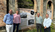 Caldas expone en cuatro lonas divulgativas los 125 años de historia de la Fábrica da Luz