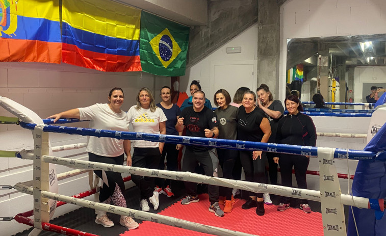 El curso de boxeo para mujeres en Sanxenxo comienza con éxito y lista de espera