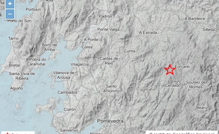 Cuntis y Moraña sienten los efectos de un terremoto de magnitud 2,9 registrado en Forcarei