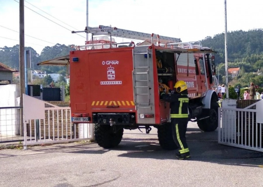 Un detector de humos defectuoso moviliza al dispositivo de emergencias en O Grove