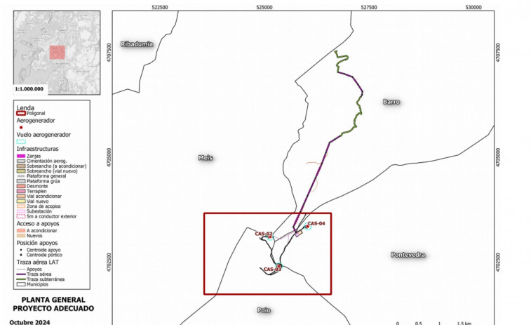 La Xunta da el visto bueno ambiental al proyecto de parque eólico del Castrove