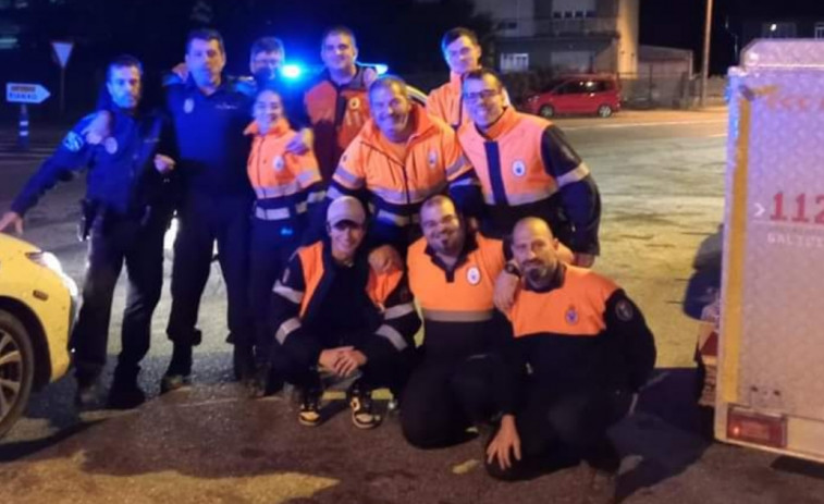 Voluntarios de Protección Civil y policías locales de A Pobra y Rianxo regresaron de Valencia con la satisfacción de la ayuda prestada