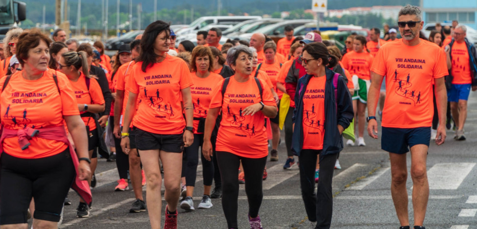 La IX Andaina Solidaria de Congalsa, que se suspendió por el mal tiempo, se celebrará por Ribeira el día 24 de noviembre