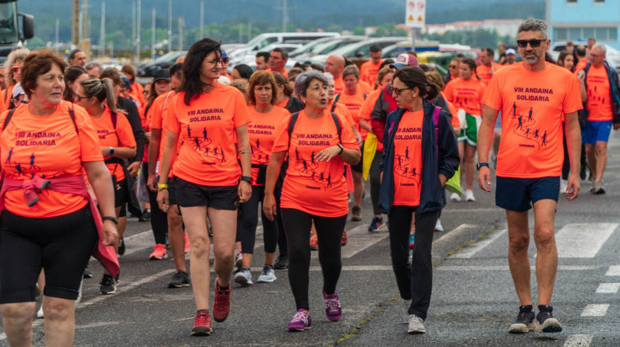 La IX Andaina Solidaria de Congalsa, que se suspendió por el mal tiempo, se celebrará por Ribeira el día 24 de noviembre