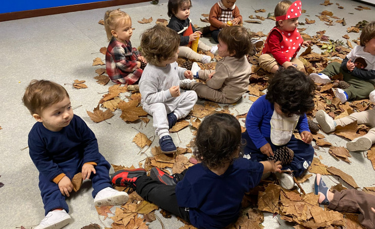 Original caracterización en el magosto de la Escola Infantil de Vilagarcía