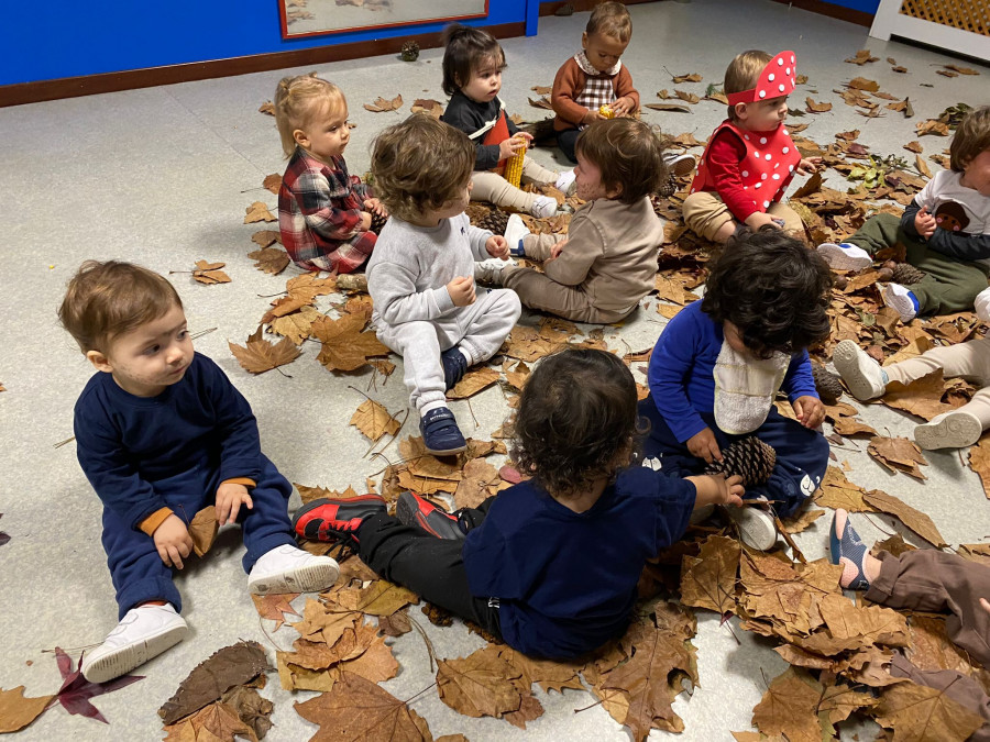 Original caracterización en el magosto de la Escola Infantil de Vilagarcía