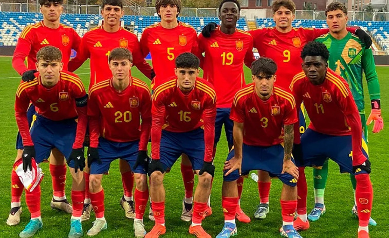 Óscar Marcos marca con España Sub 19, que cae ante Kosovo