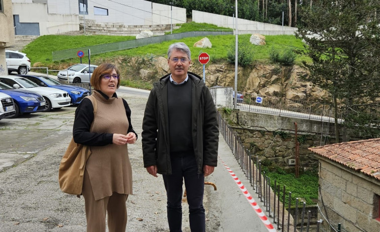 La Casa da Cultura de O Grove mejora la seguridad con la construcción de un muro de hormigón