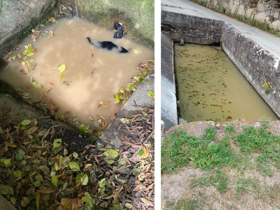 Vertido fuente lavadero a fragua san miguel de deiro vilanova de arousa