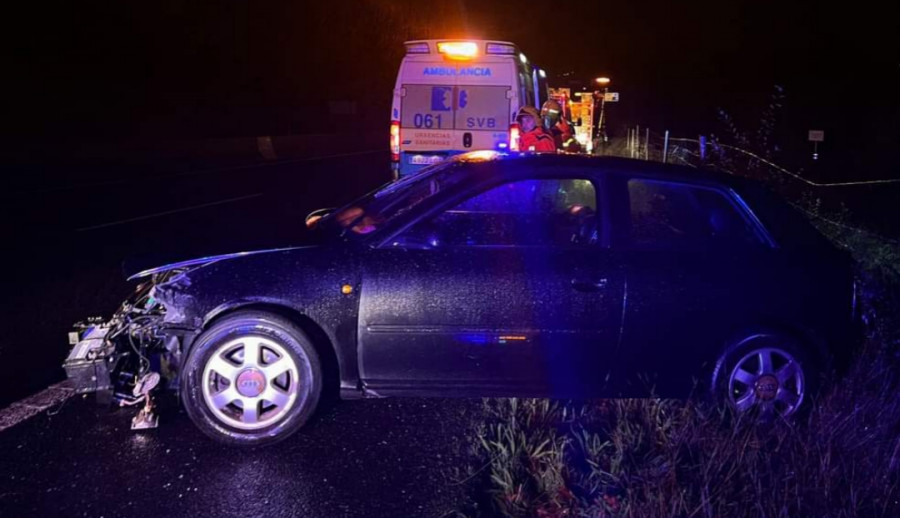 Tres conductores resultaron heridos en otros tantos accidentes de tráfico con sus coches en vías de O Barbanza