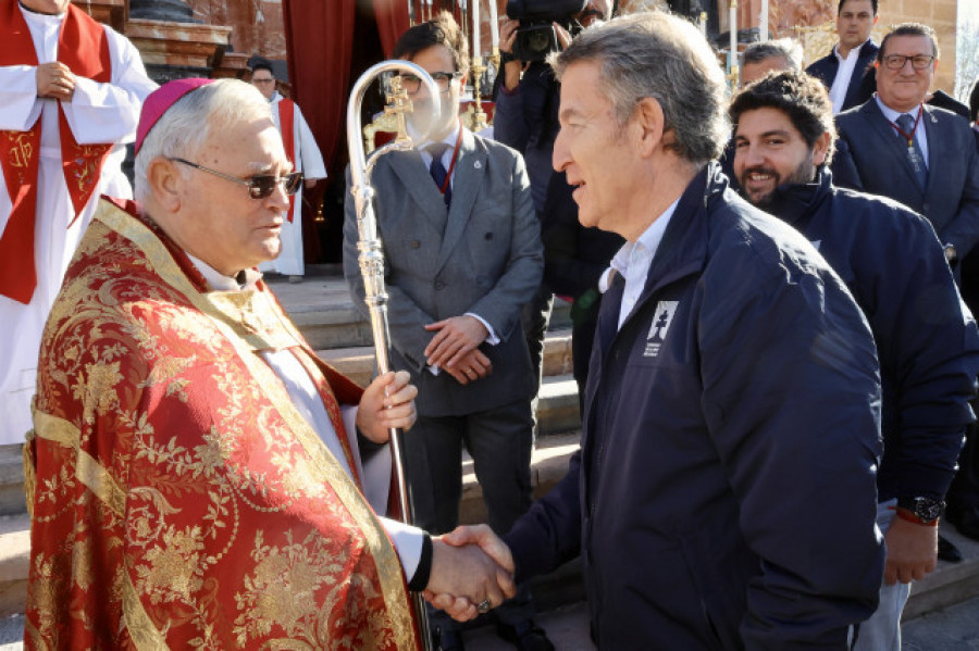 Feijóo gana el Jubileo en la basílica de la Vera Cruz de Caravaca de la Cruz