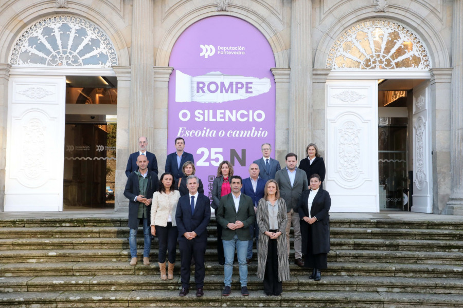 La Diputación de Pontevedra llama a romper el "silencio cómplice" frente a la violencia machista