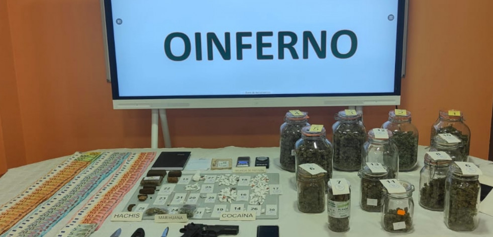 La Guardia Civil eleva a cinco los detenidos por tráfico de drogas en O Inferniño y Rúa da Feira, en A Pobra