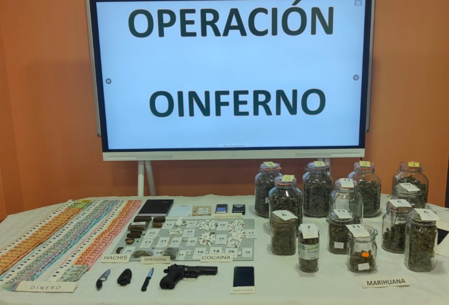 La Guardia Civil eleva a cinco los detenidos por tráfico de drogas en O Inferniño y Rúa da Feira, en A Pobra