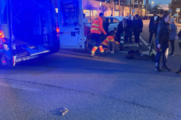 Accidente patinete rotonda baltar sanxenxo