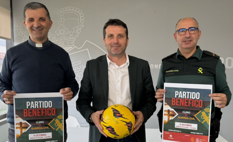 Representantes del Clero y Guardia Civil disputarán el 15 de diciembre un partido de fútbol benéfico en Boiro