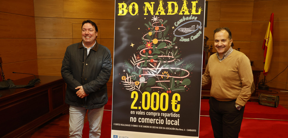 Zona Centro de Cambados inicia el lunes su campaña de Nadal que repartirá 2.000 euros en varios premios