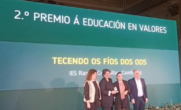 El proyecto “Tecendo os fíos dos ODS” del IES Cabanillas recibe un premio provincial Xuventude