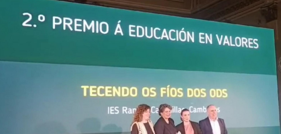 El proyecto “Tecendo os fíos dos ODS” del IES Cabanillas recibe un premio provincial Xuventude