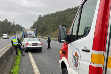 Accidente de trafico en rianxo