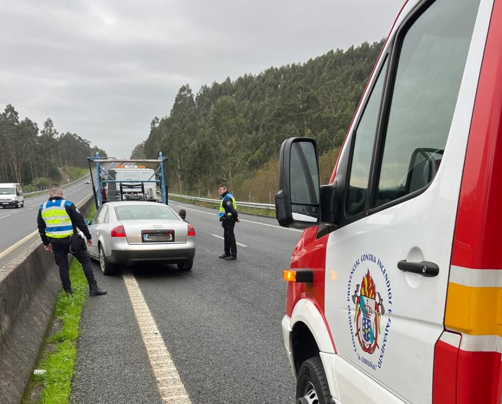 Accidente de trafico en rianxo