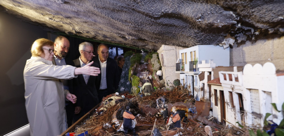 El Belén de Valga se inaugura con un homenaje a las víctimas de la DANA de Valencia