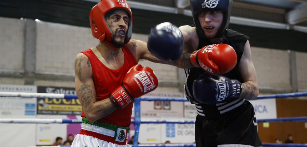 Carlos Leiro, del Club de Boxeo Arousa, se proclama Campeón Gallego en Cambados