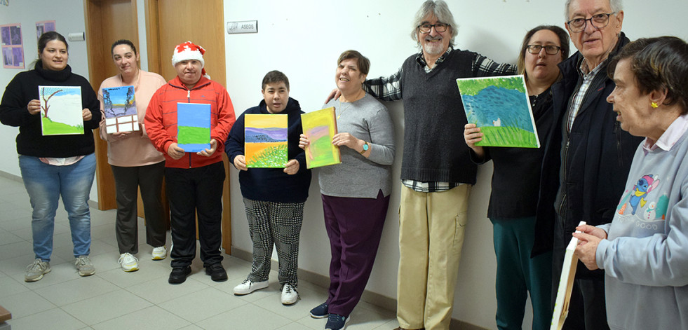 Usuarios del CODI de Valga celebran el Día de las Personas con Discapacidad con sus familiares