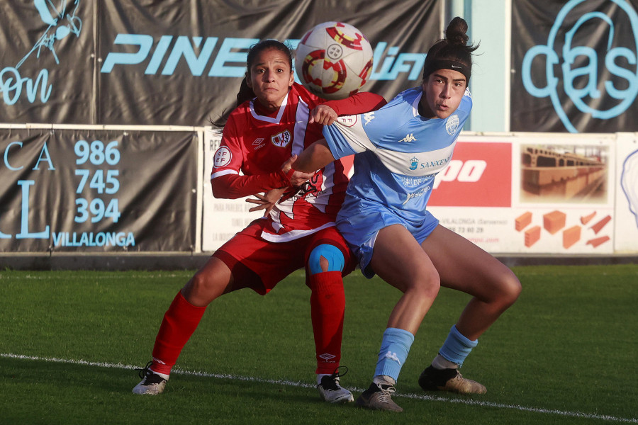 El Atlético Villalonga gana al Rayo Vallecano en un partido trepidante (3-2)