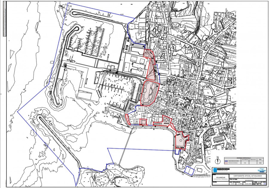 Vilanova cierra con Portos la propuesta de reversión de terrenos litorales