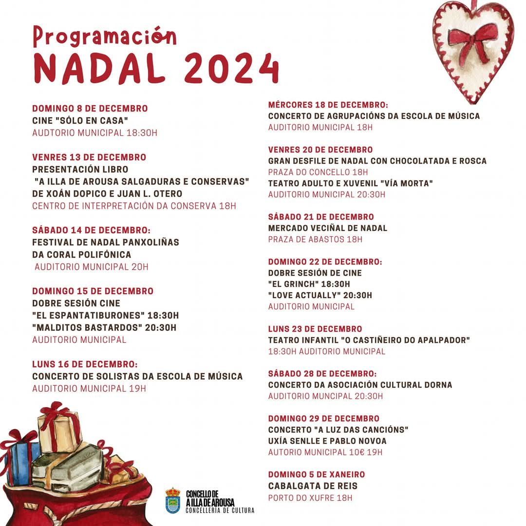 Programacion navidad nadal 2024 A Illa de Arousa