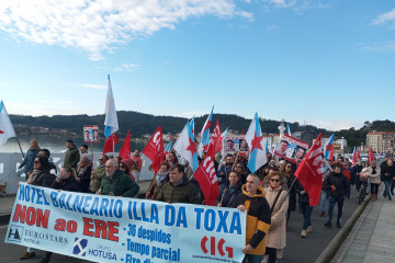 Manifestación CIG Balneario A Toxa ERE