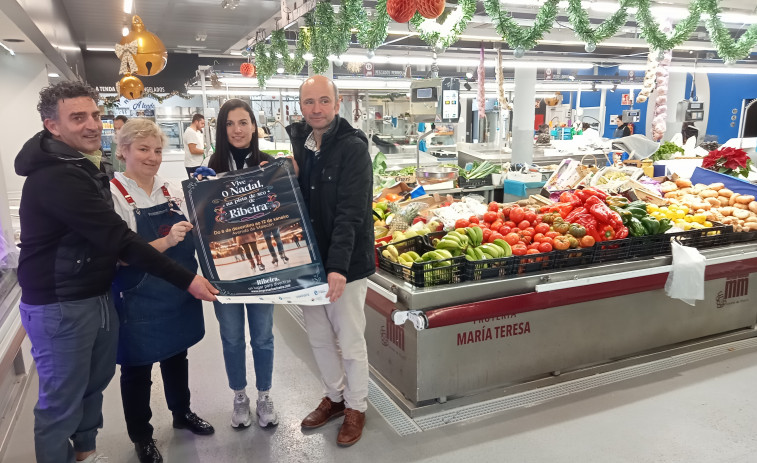 Las áreas de Mercados y Servizos Sociais de Ribeira inician el reparto de los bonos descuento para la pista de hielo