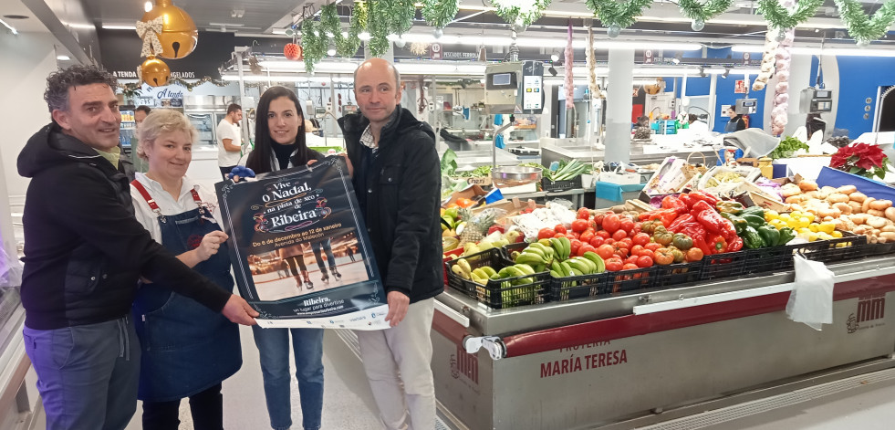 Las áreas de Mercados y Servizos Sociais de Ribeira inician el reparto de los bonos descuento para la pista de hielo