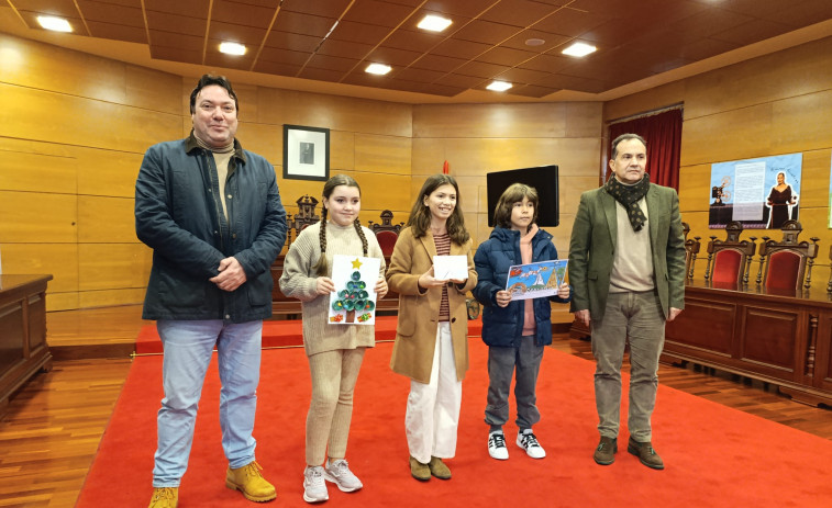 Zona Centro y Concello de Cambados entregan los premios del Concurso de Postales de Navidad