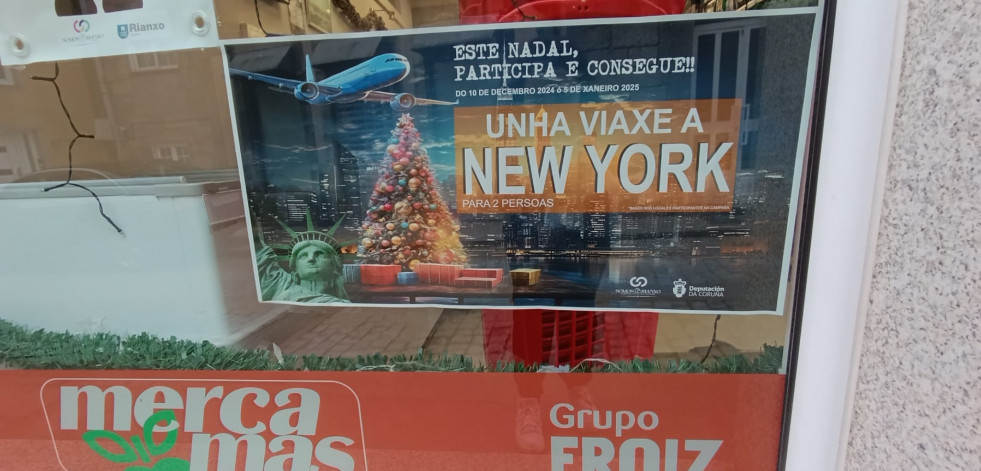 Somos Rianxo sorteará un viaje para dos personas a Nueva York en su campaña comercial de Navidad