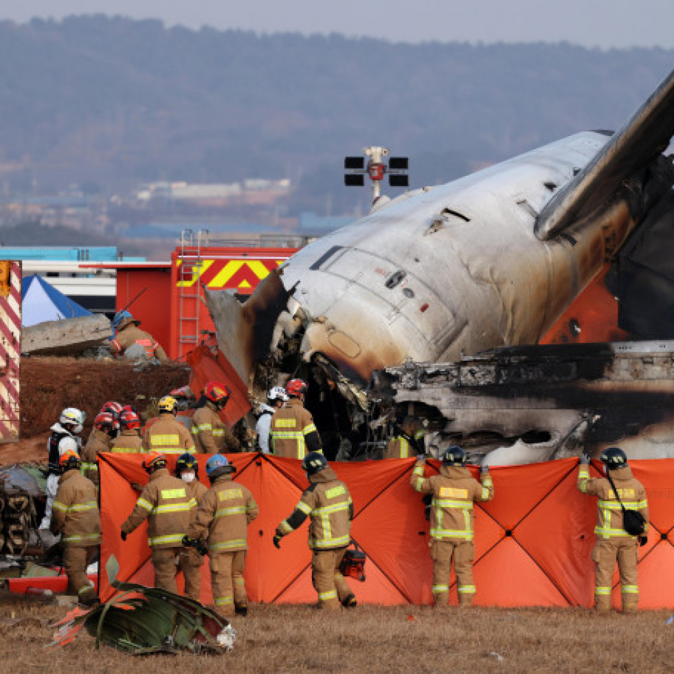 Al menos 176 muertos en una de las peores tragedias aéreas de la historia de Corea del Sur