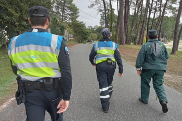 Guardias civiles y policías locales participaron nuevamente en las labores de rastreo @ Chechu Río