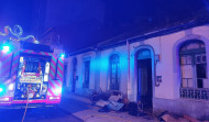 Un incendio en una casa okupa en Os Duráns moviliza a los servicios de Emerxencias