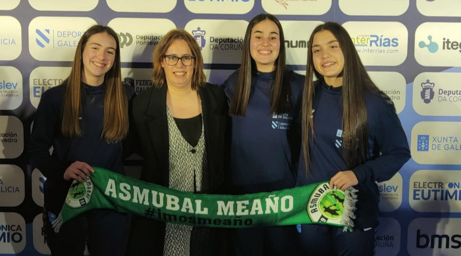 Tres cadetes del Asmubal representan a Galicia en el Campeonato de España