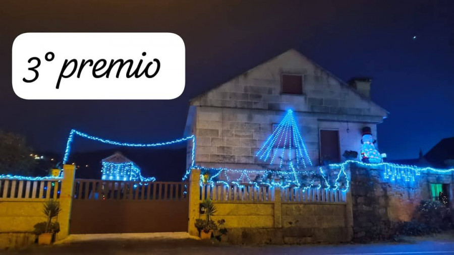 Estas son las tres casas mejor decoradas por Navidad en Meis