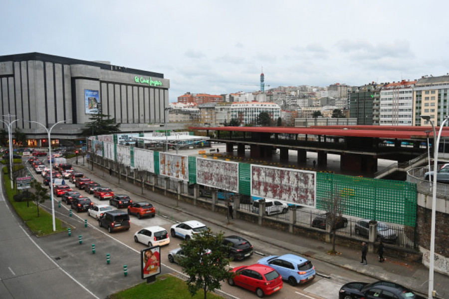 El parque de la estación de autobuses