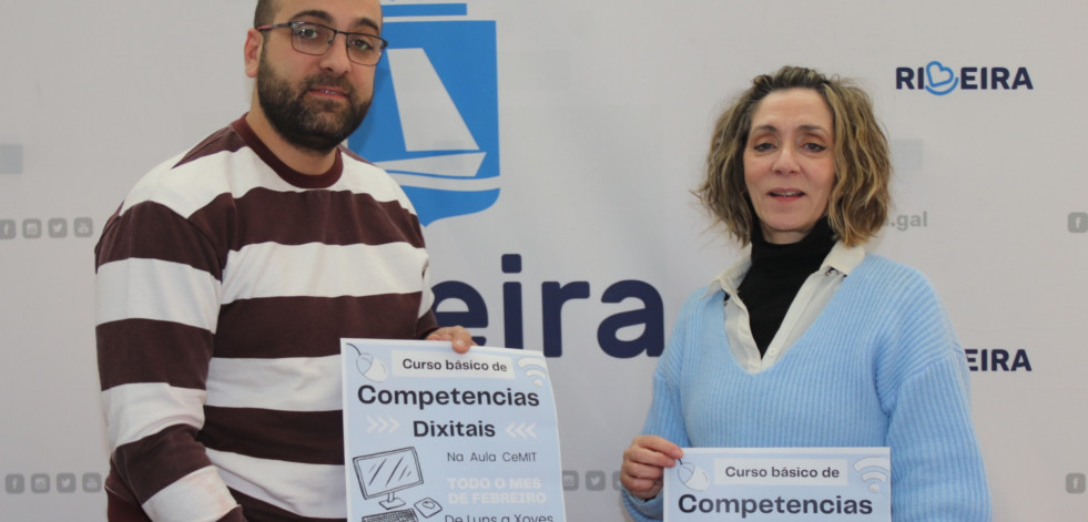 El aula Cemit de Ribeira albergará el examen del EMA y cursos de iniciación a la informática para el taller Tahume X y PIE