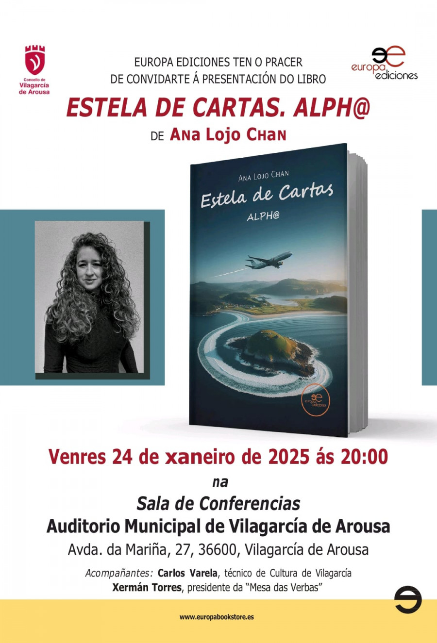 Ana Lojo Chan presenta 'Estela de Cartas Alph@' en el Auditorio