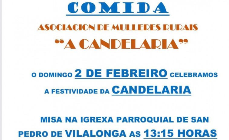 La Asociación de Mulleres Rurais “A Candelaria” prepara su comida anual para el dos de febrero