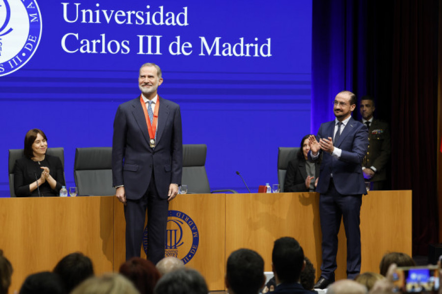 El rey Felipe VI recibe la Medalla de Honor de la Universidad Carlos III de Madrid