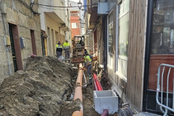 Obras rua oscura o grove