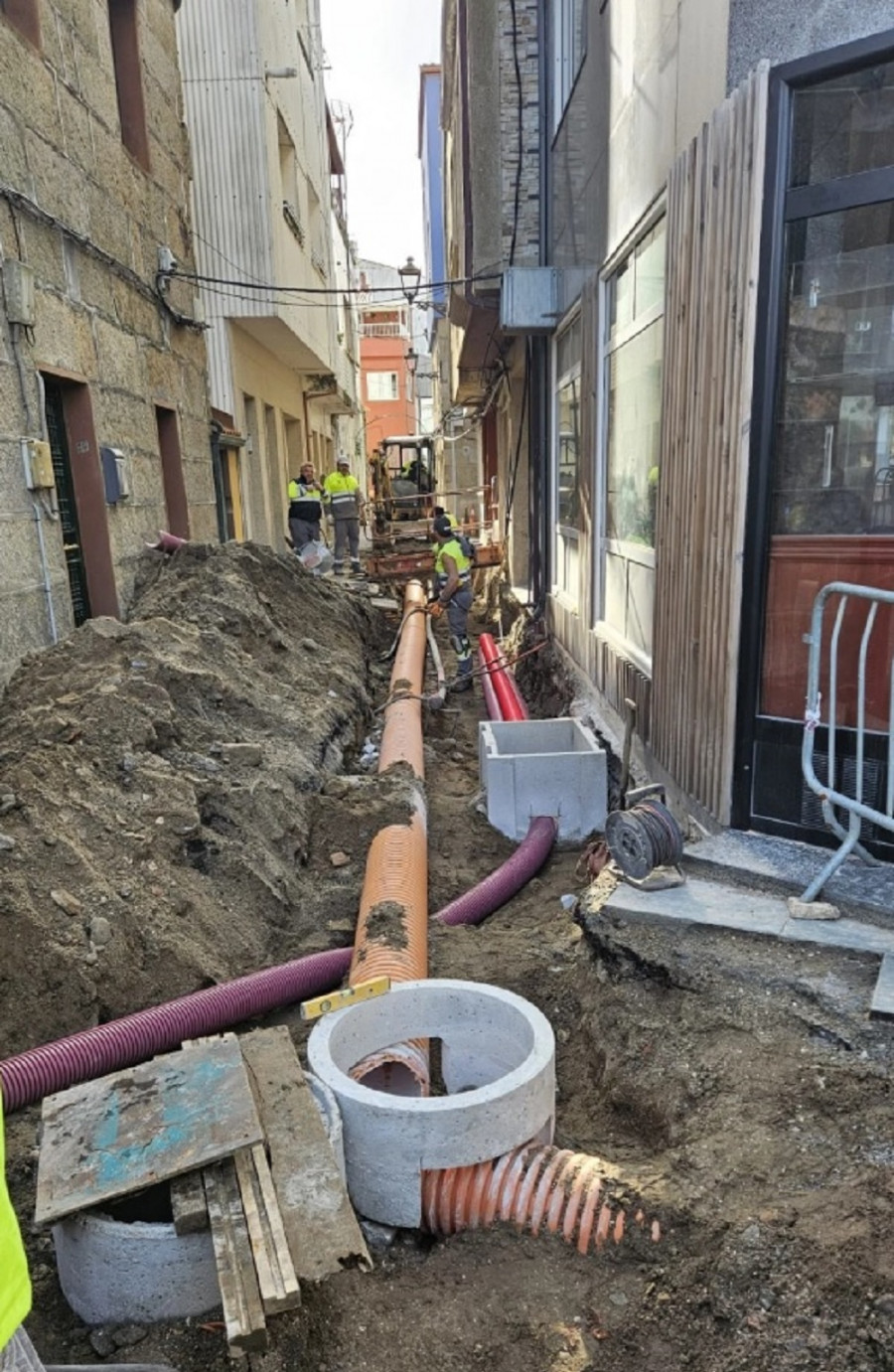 Las obras de Entrehortas y la Rúa Oscura pendientes del tiempo para poder concluirse