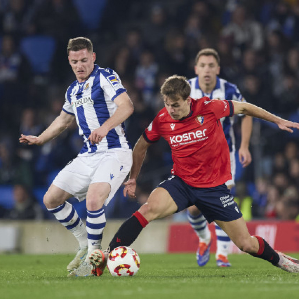 La Real Sociedad doblega a Osasuna y vuelve a semifinales de Copa (2-0)