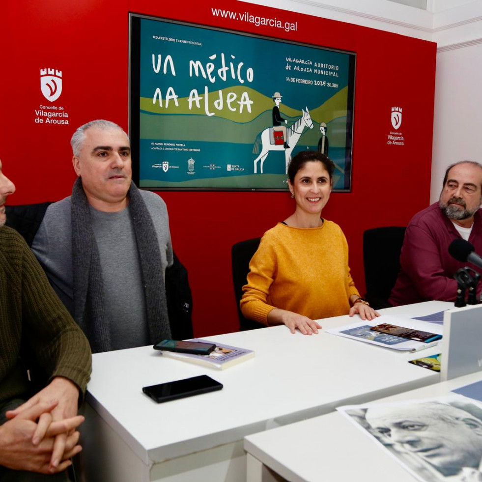 Os médicos da aldea: A xira teatral sobre as vivencias de Manuel Reimóndez chega a Vilagarcía con recordo para Moreira Casal